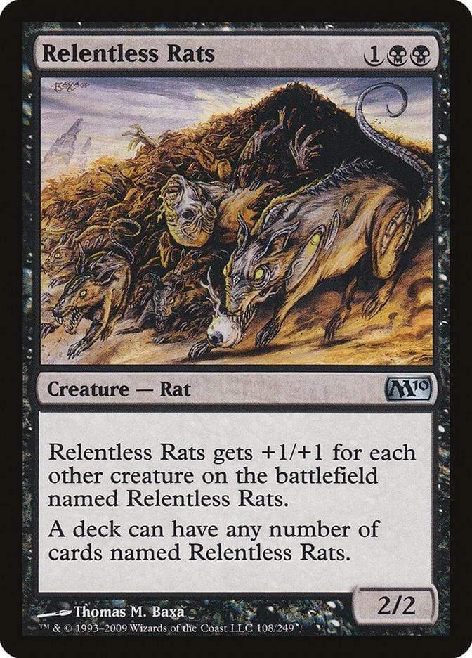 Magic: The Gathering MTG Single Relentless Rats [Magic 2010]