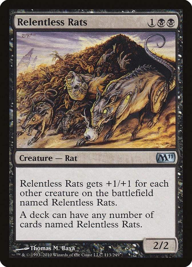 Magic: The Gathering MTG Single Relentless Rats [Magic 2011]