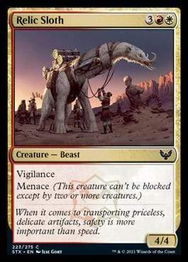 Magic: The Gathering MTG Single Relic Sloth [Strixhaven: School of Mages]