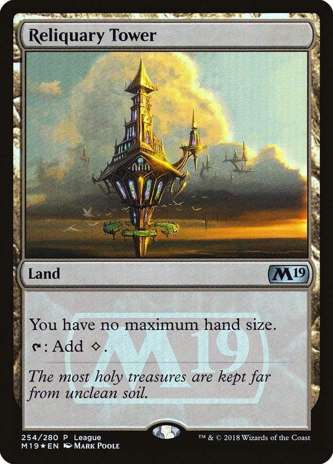 Magic: The Gathering MTG Single Reliquary Tower (League) [Core Set 2019 Promos]
