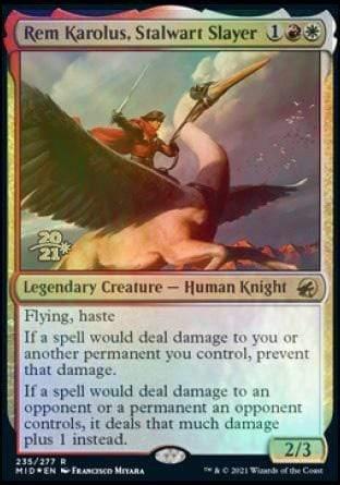 Magic: The Gathering MTG Single Rem Karolus, Stalwart Slayer [Innistrad: Midnight Hunt Prerelease Promos]