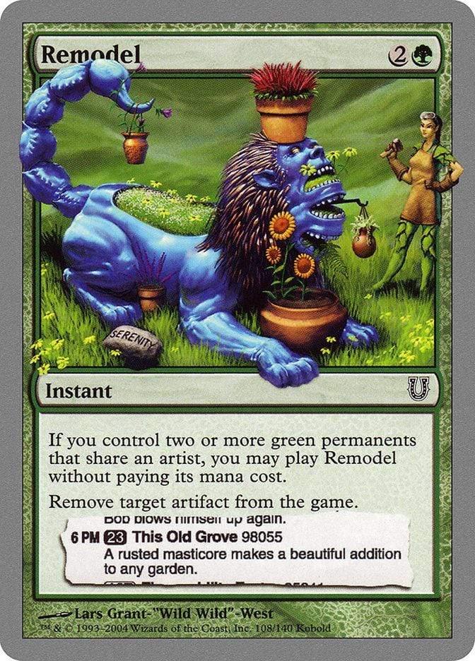 Magic: The Gathering MTG Single Remodel [Unhinged]