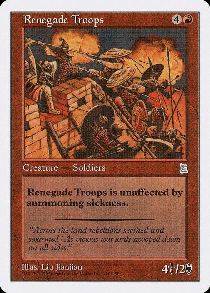 Magic: The Gathering MTG Single Renegade Troops [Portal Three Kingdoms]