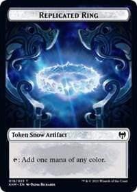 Magic: The Gathering MTG Single Replicated Ring // Thopter Double-sided Token [Kaldheim Commander]