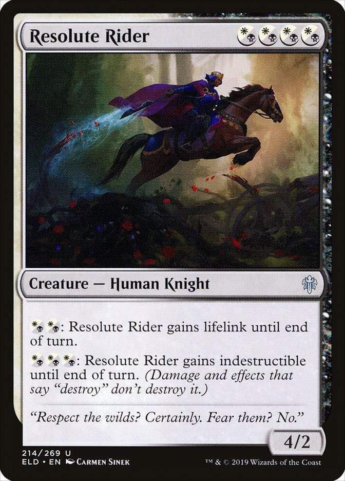 Magic: The Gathering MTG Single Resolute Rider [Throne of Eldraine]