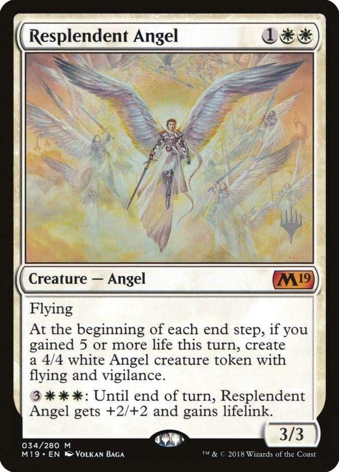 Magic: The Gathering MTG Single Resplendent Angel (Promo Pack) [Core Set 2019 Promos]