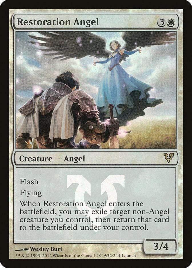 Magic: The Gathering MTG Single Restoration Angel (Launch) [Avacyn Restored Prerelease Promos]