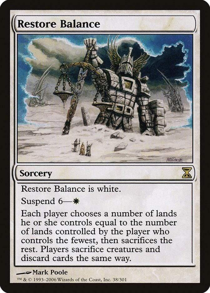 Magic: The Gathering MTG Single Restore Balance [Time Spiral]