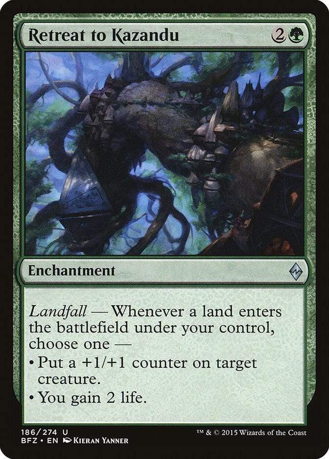 Magic: The Gathering MTG Single Retreat to Kazandu [Battle for Zendikar]