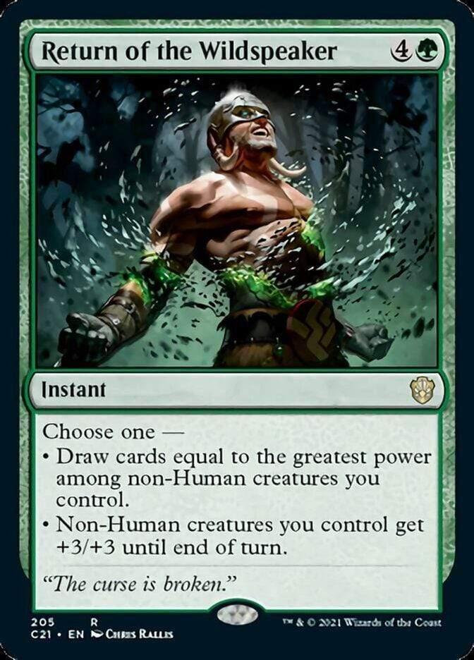 Magic: The Gathering MTG Single Return of the Wildspeaker [Commander 2021]