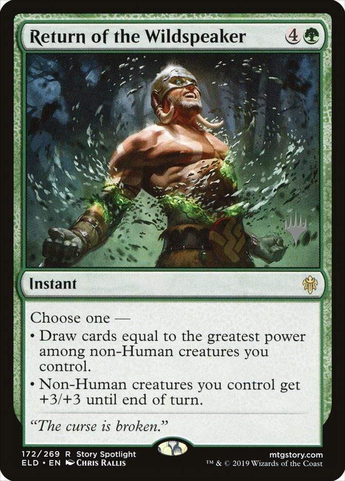 Magic: The Gathering MTG Single Return of the Wildspeaker (Promo Pack) [Throne of Eldraine Promos]