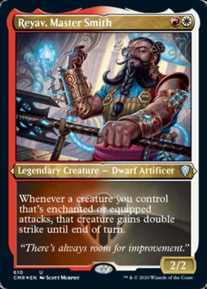 Magic: The Gathering MTG Single Reyav, Master Smith [Commander Legends Etched]