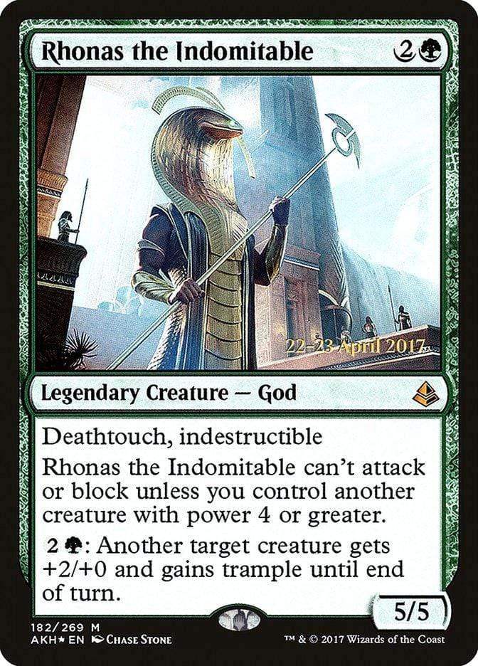 Magic: The Gathering MTG Single Rhonas the Indomitable  [Amonkhet Prerelease Promos]