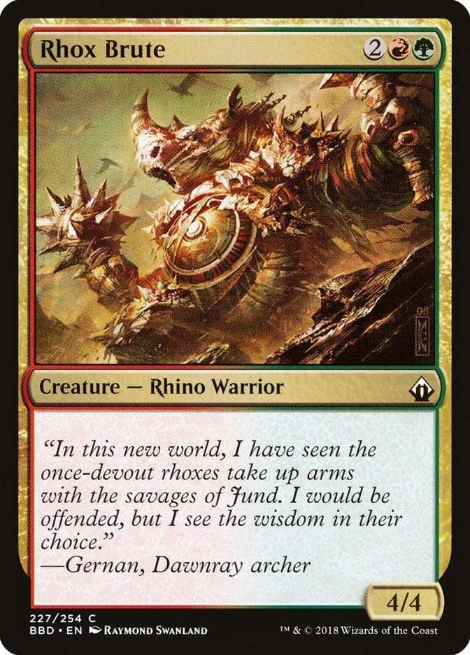 Magic: The Gathering MTG Single Rhox Brute [Battlebond]