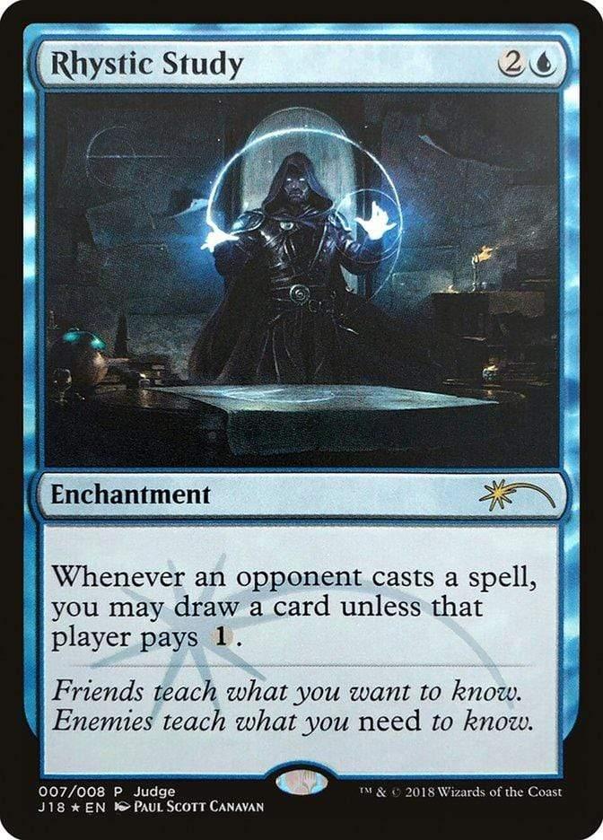 Magic: The Gathering MTG Single Rhystic Study [Judge Gift Cards 2018]