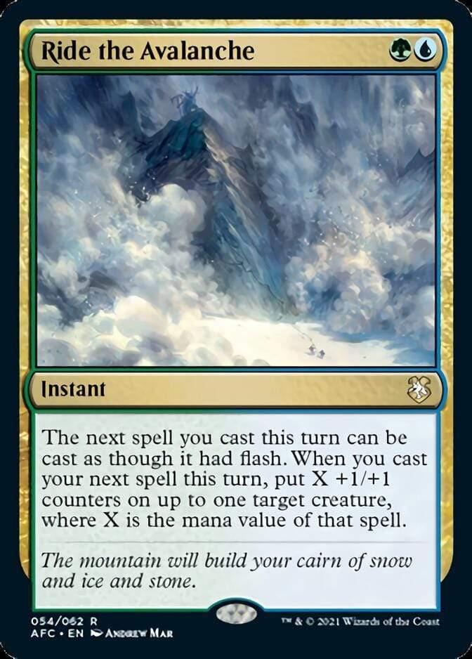 Magic: The Gathering MTG Single Ride the Avalanche [Dungeons & Dragons: Adventures in the Forgotten Realms Commander]