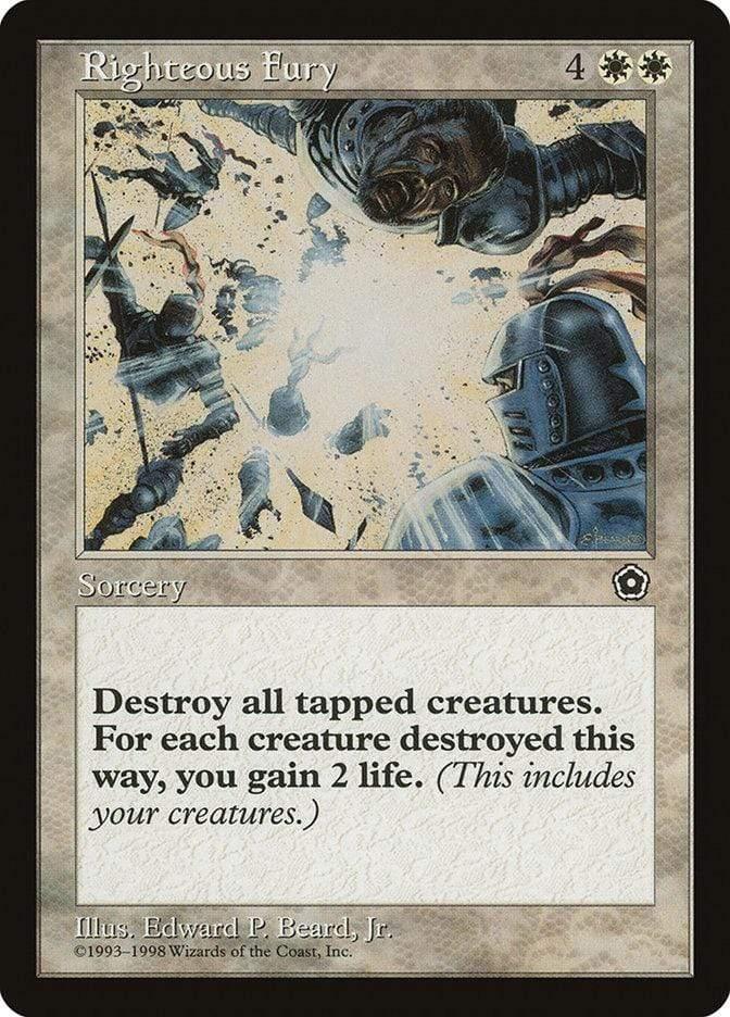 Magic: The Gathering MTG Single Righteous Fury [Portal Second Age]
