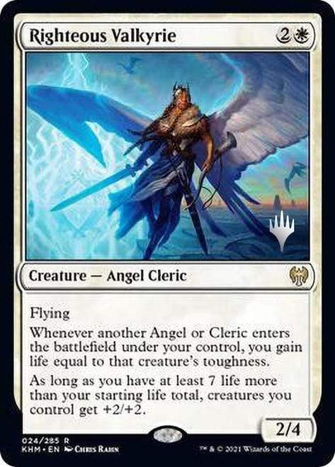 Magic: The Gathering MTG Single Righteous Valkyrie [Kaldheim Promo Pack]