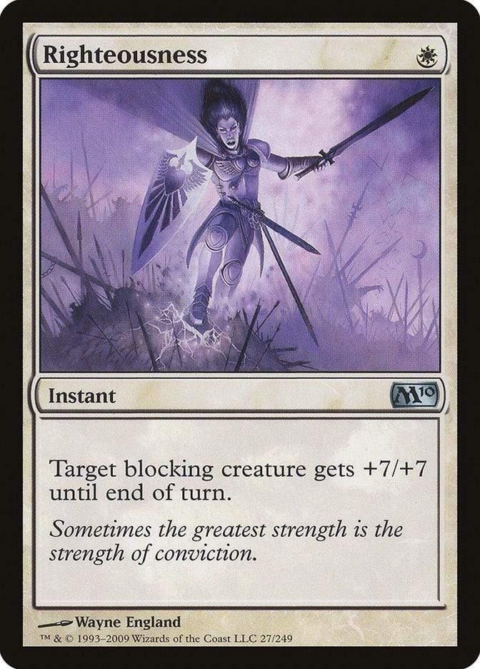 Magic: The Gathering MTG Single Righteousness [Magic 2010]