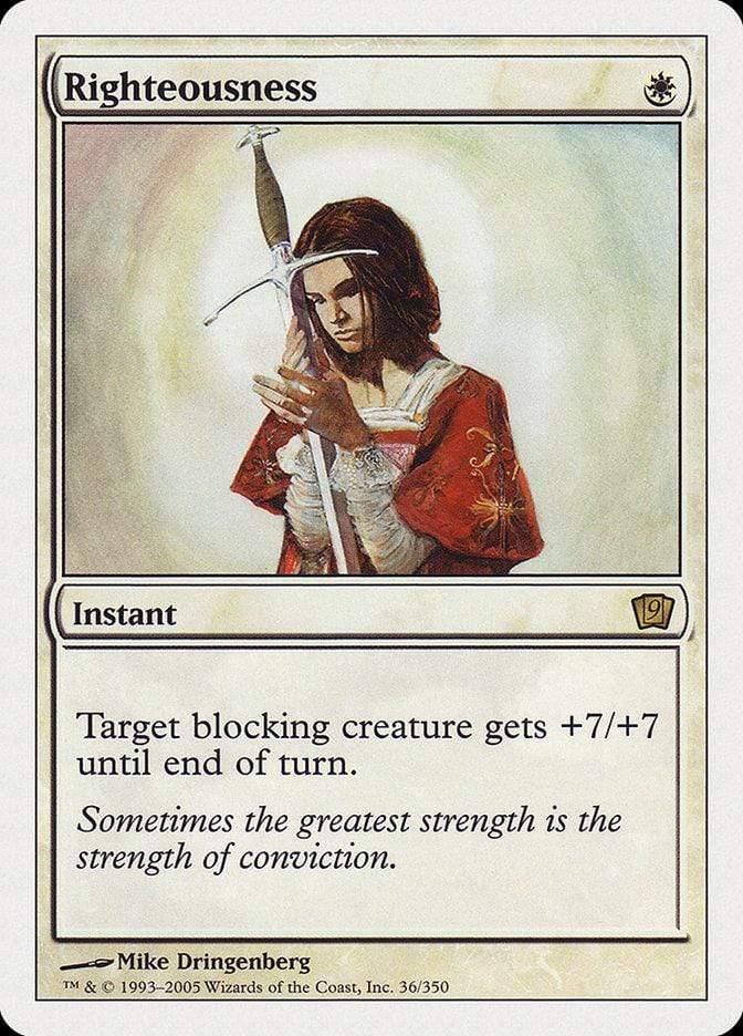 Magic: The Gathering MTG Single Righteousness [Ninth Edition]