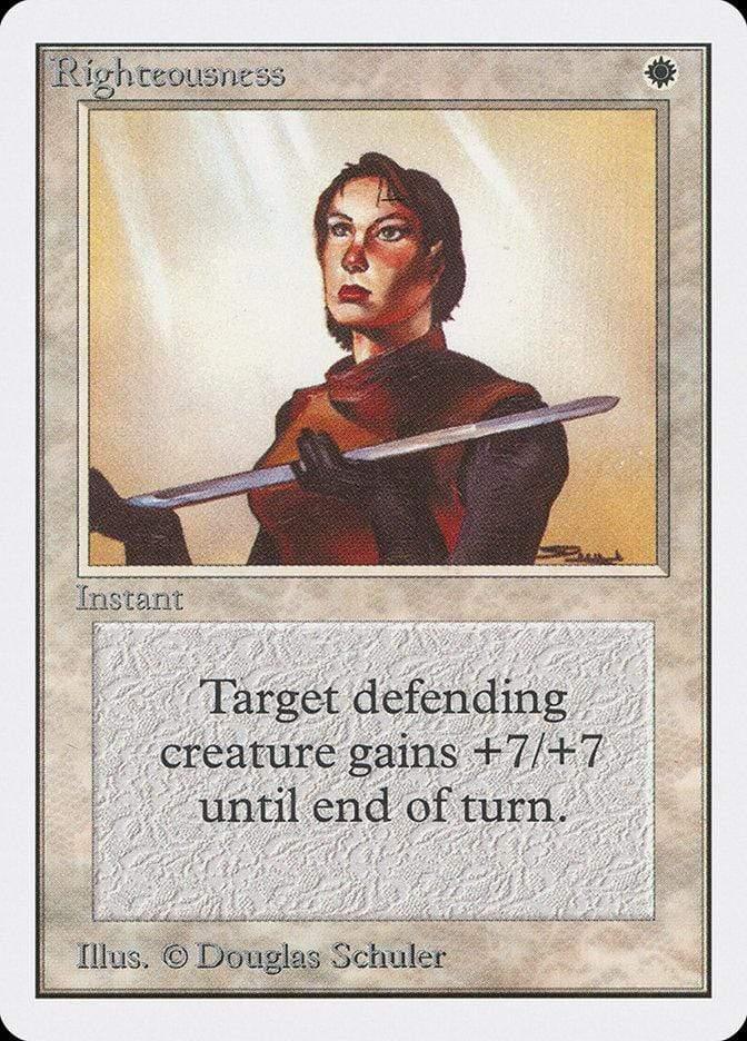 Magic: The Gathering MTG Single Righteousness [Unlimited Edition]