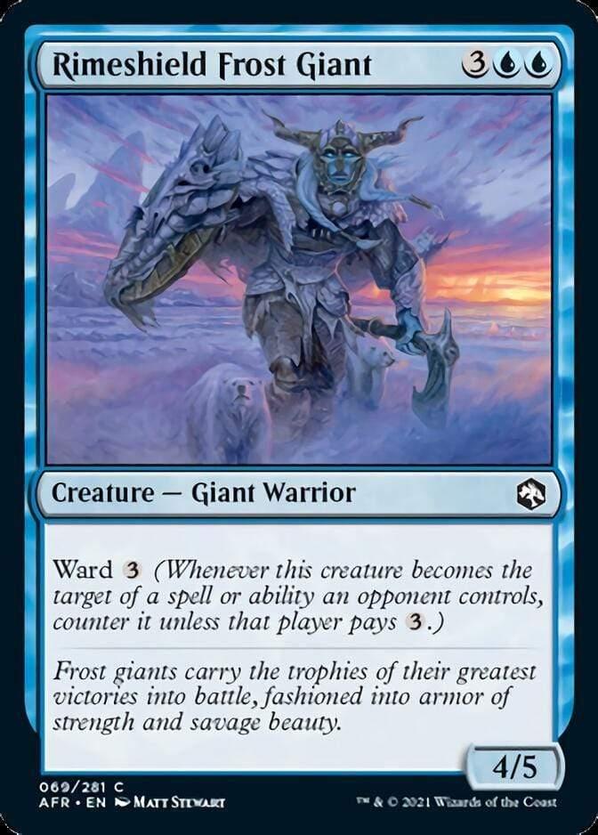 Magic: The Gathering MTG Single Rimeshield Frost Giant [Dungeons & Dragons: Adventures in the Forgotten Realms]