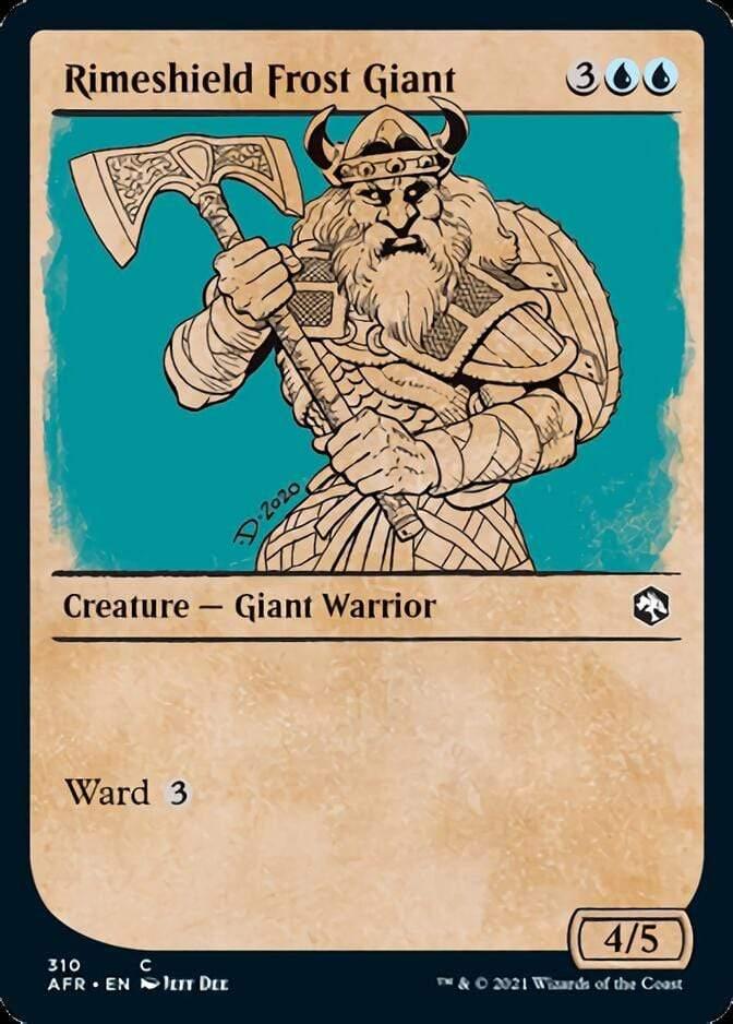 Magic: The Gathering MTG Single Rimeshield Frost Giant (Showcase) [Dungeons & Dragons: Adventures in the Forgotten Realms]