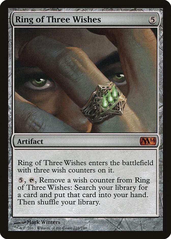 Magic: The Gathering MTG Single Ring of Three Wishes [Magic 2014]