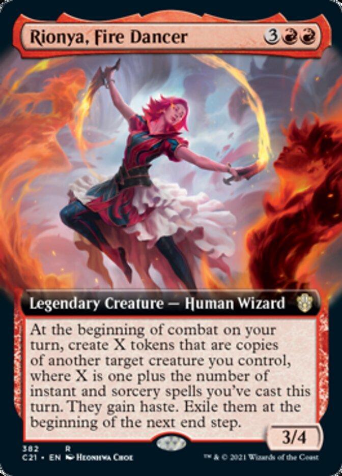 Magic: The Gathering MTG Single Rionya, Fire Dancer (Extended) [Commander 2021]