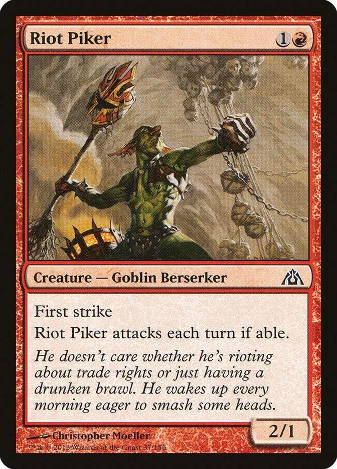 Magic: The Gathering MTG Single Riot Piker [Dragon's Maze]