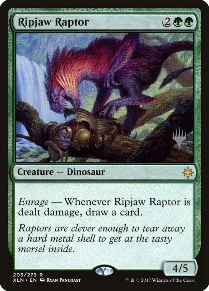 Magic: The Gathering MTG Single Ripjaw Raptor (Promo Pack) [Ixalan Promos]