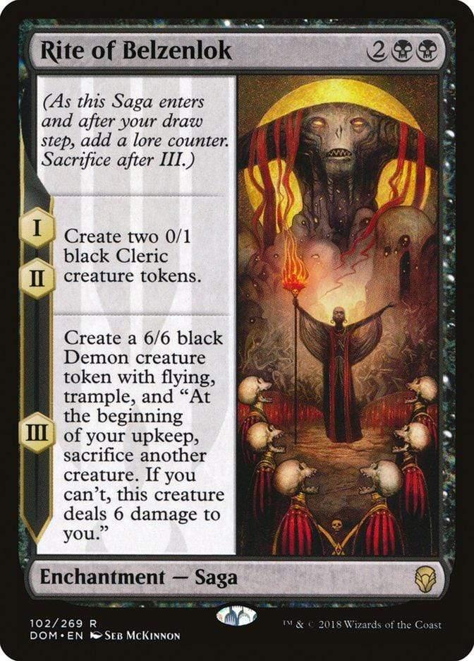 Magic: The Gathering MTG Single Rite of Belzenlok [Dominaria]