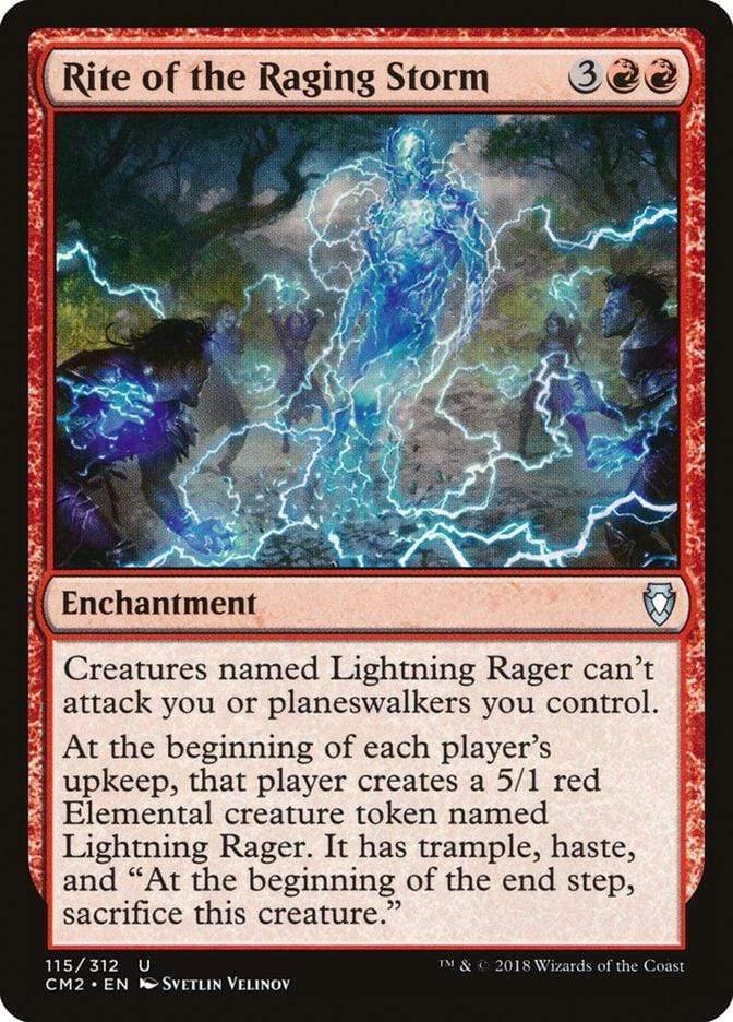 Magic: The Gathering MTG Single Rite of the Raging Storm [Commander Anthology Volume II]