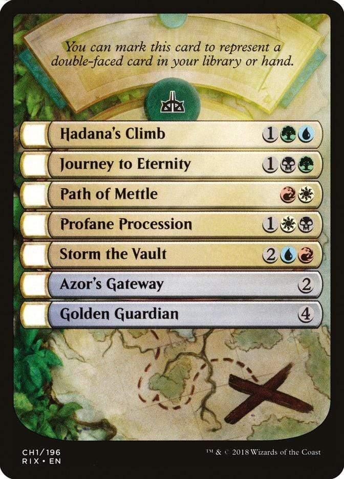 Magic: The Gathering MTG Single Rivals of Ixalan Checklist [Rivals of Ixalan Tokens]