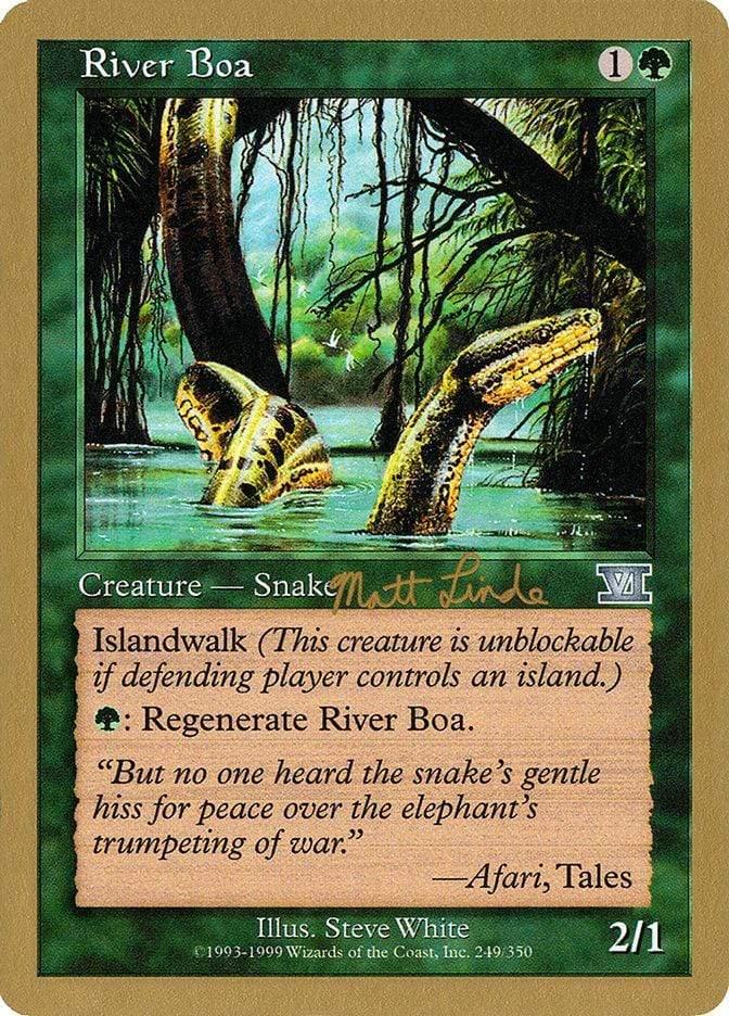 Magic: The Gathering MTG Single River Boa [World Championship Decks 1999]