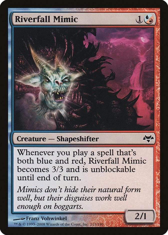 Magic: The Gathering MTG Single Riverfall Mimic [Eventide]