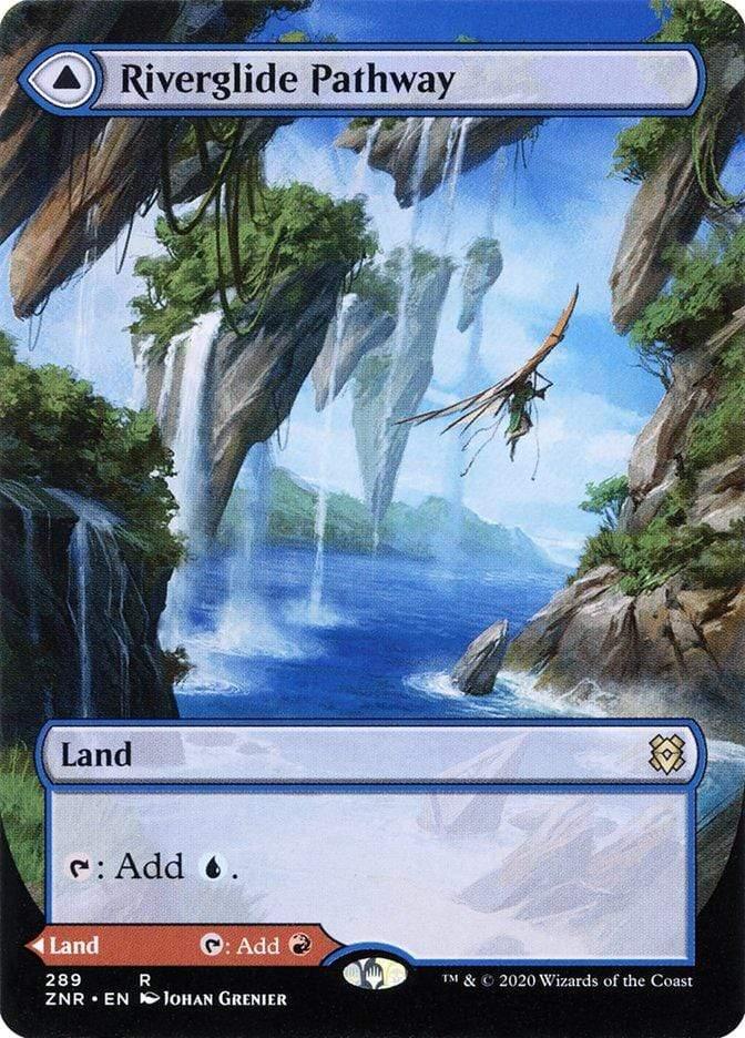 Magic: The Gathering MTG Single Riverglide Pathway // Lavaglide Pathway (Extended) [Zendikar Rising Extended Art]