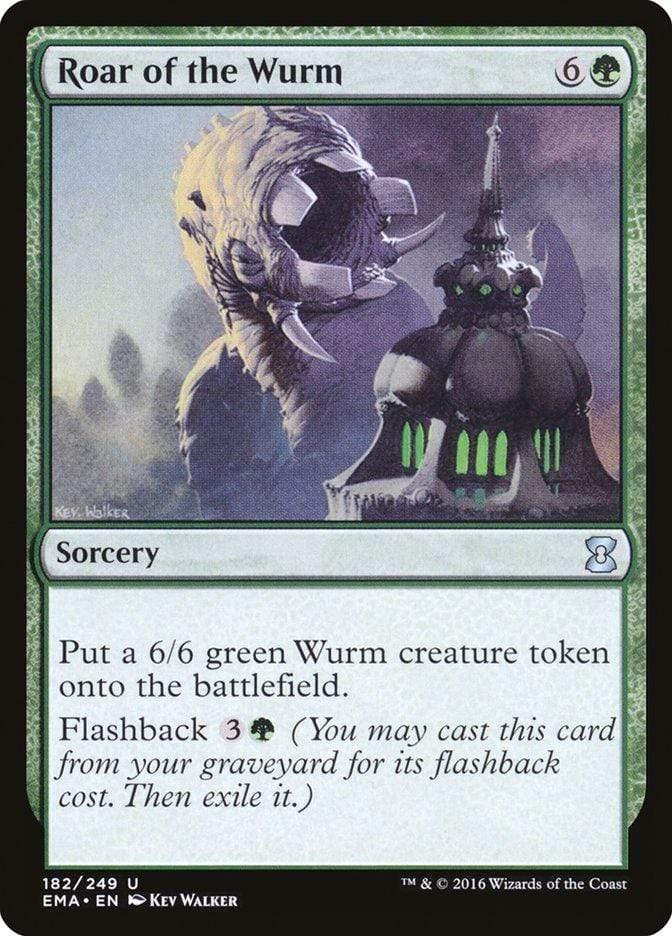 Magic: The Gathering MTG Single Roar of the Wurm [Eternal Masters]