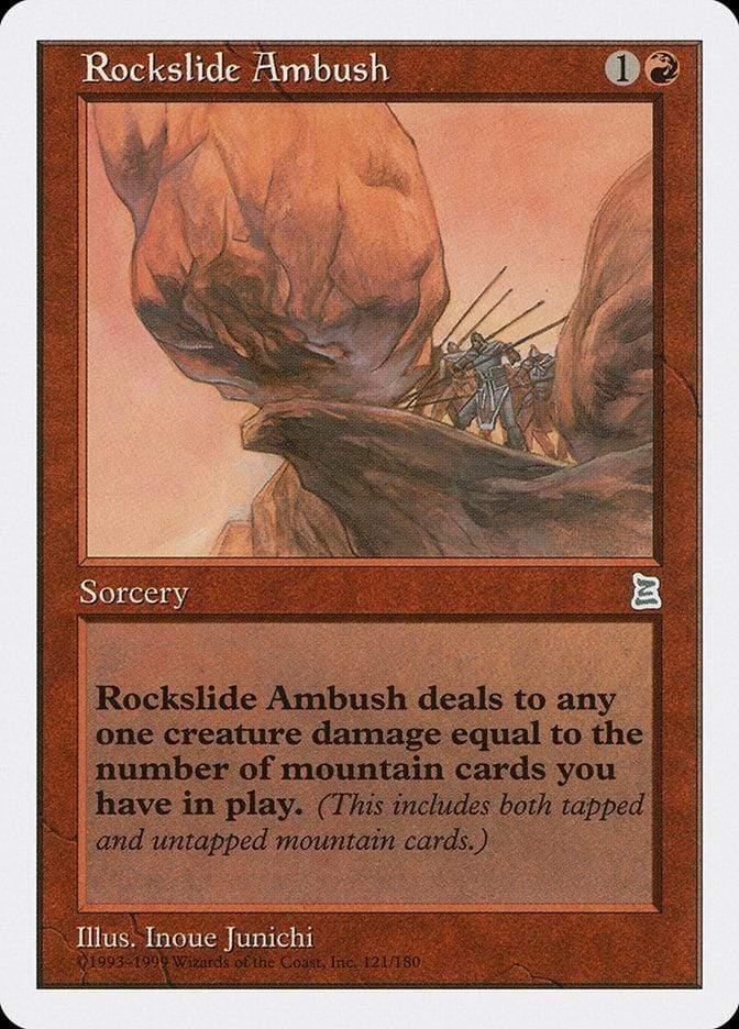 Magic: The Gathering MTG Single Rockslide Ambush [Portal Three Kingdoms]