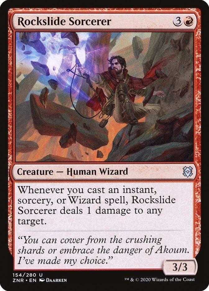 Magic: The Gathering MTG Single Rockslide Sorcerer [Zendikar Rising]