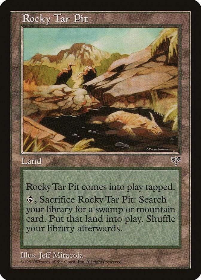 Magic: The Gathering MTG Single Rocky Tar Pit [Mirage]
