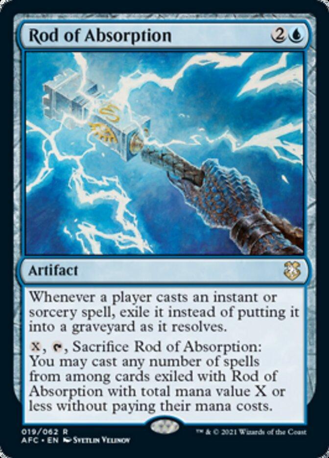 Magic: The Gathering MTG Single Rod of Absorption [Dungeons & Dragons: Adventures in the Forgotten Realms Commander]