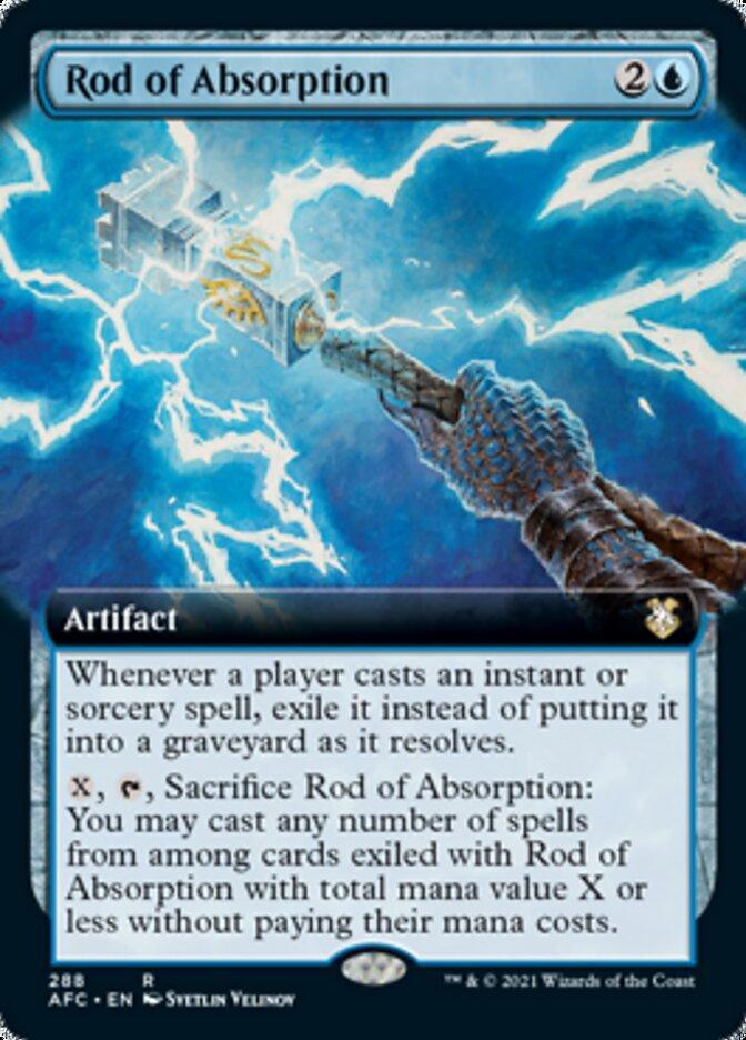 Magic: The Gathering MTG Single Rod of Absorption (Extended) [Dungeons & Dragons: Adventures in the Forgotten Realms Commander]