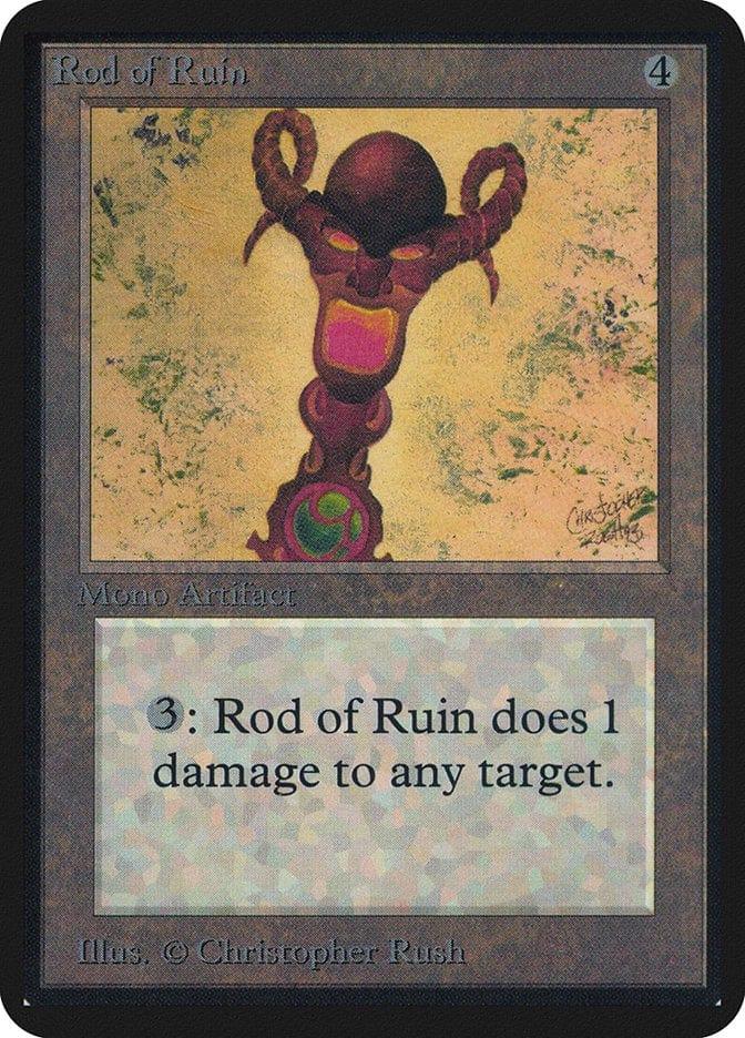Magic: The Gathering MTG Single Rod of Ruin [Limited Edition Alpha]