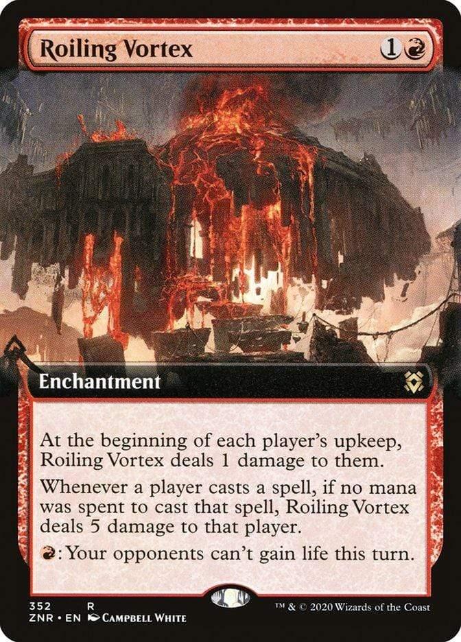 Magic: The Gathering MTG Single Roiling Vortex (Extended) [Zendikar Rising Extended Art]
