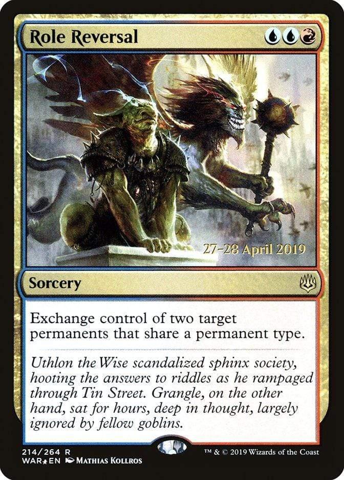 Magic: The Gathering MTG Single Role Reversal  [War of the Spark Prerelease Promos]