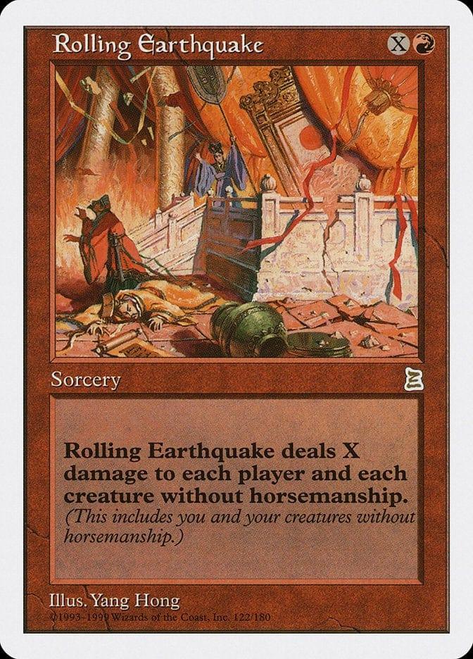 Magic: The Gathering MTG Single Rolling Earthquake [Portal Three Kingdoms]