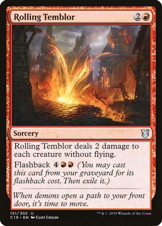 Magic: The Gathering MTG Single Rolling Temblor [Commander 2019]