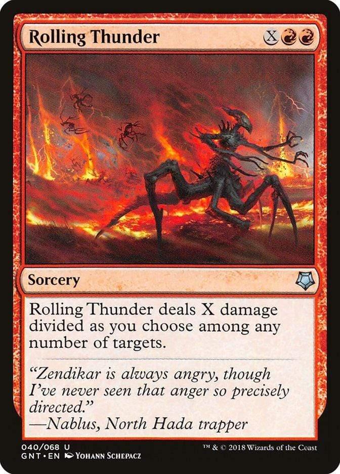 Magic: The Gathering MTG Single Rolling Thunder [Game Night]