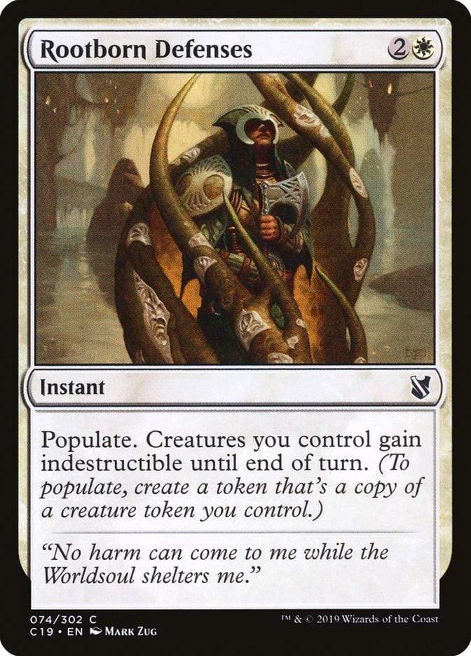 Magic: The Gathering MTG Single Rootborn Defenses [Commander 2019]